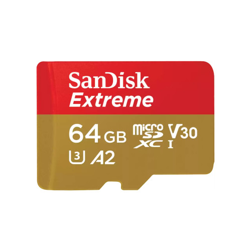SANDISK SanDisk Extreme 64 GB MicroSDXC UHS-I Klass 10