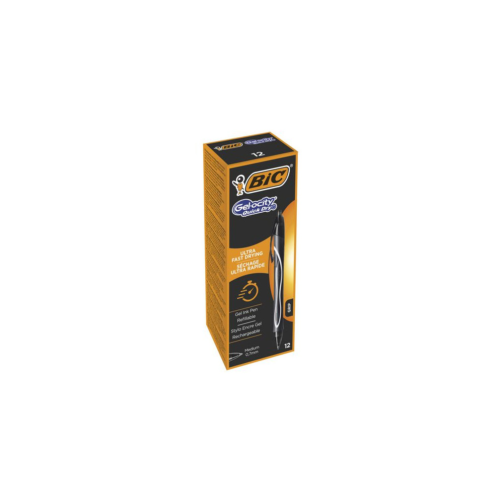 Produktbild för Gelpenna BIC Gelocity Quick Dry svart