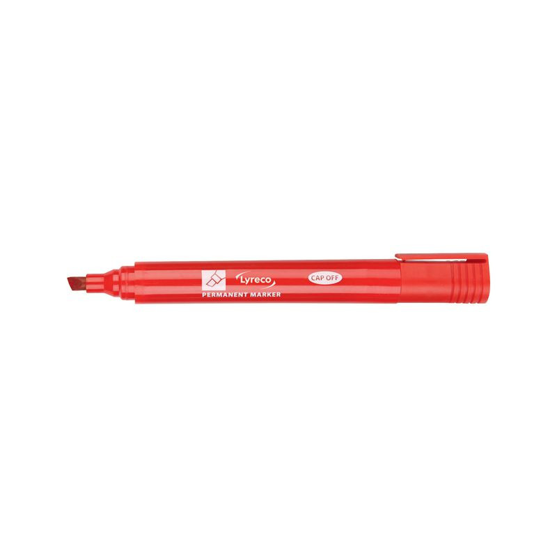 Produktbild för Märkpenna LYRECO 1-5mm sned röd