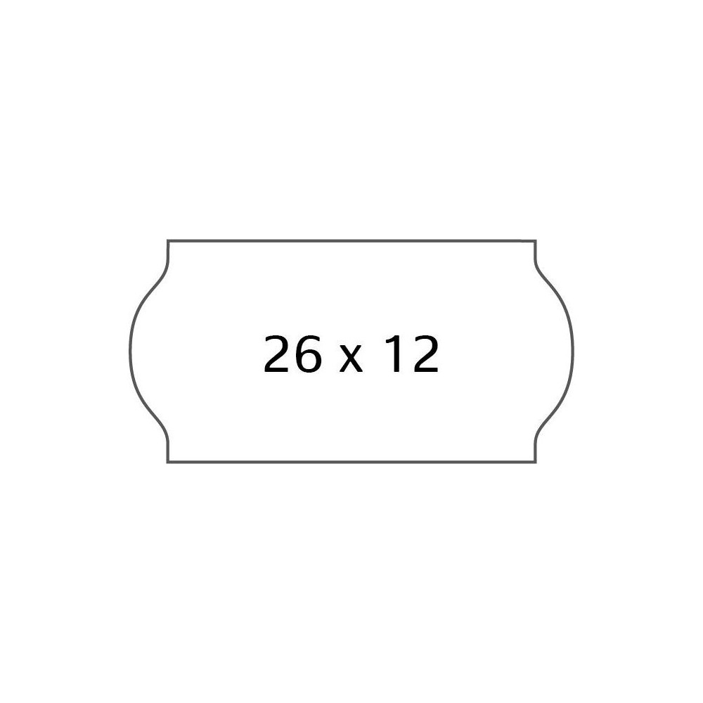 Produktbild för Prisetikett AVERY 1-rad 26x12mm 15000/fp