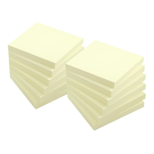 Lyreco Notes LYRECO recycled 76x76mm gul 12/fp