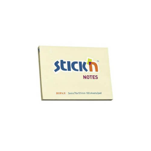 Stick'N Notes STICK`N 76x102mm gul