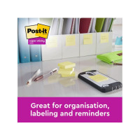 Produktbild för Notes POST-IT SS47,6x47,6mm re gul 12/fp