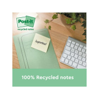 Produktbild för Notes POST-IT SS 76x76mm rec gul 4/fp