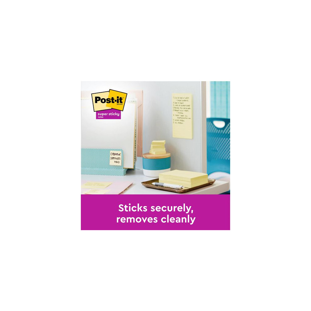 Produktbild för Notes POST-IT SS 76x76mm rec gul 3/fp