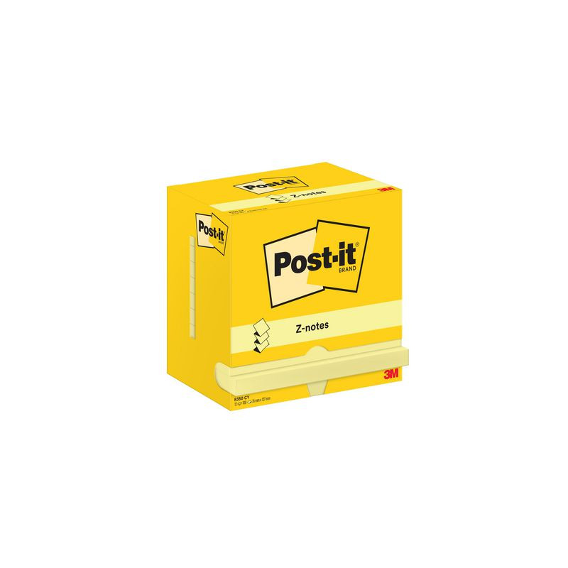 Produktbild för Notes POST-IT Z-block 76x127mm gul