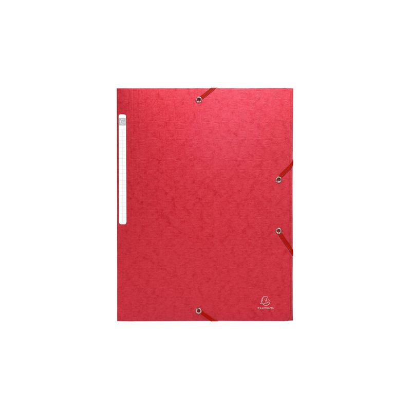 Produktbild för Gummibandsmapp EXACOMPTA 3kl A4 425g röd