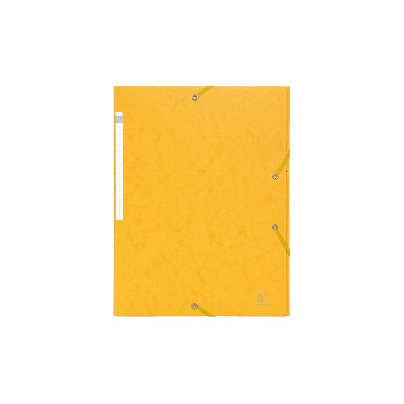 Produktbild för Gummibandsmapp EXACOMPTA 3kl A4 425g gul