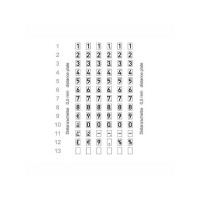 Produktbild för Prismärkare METO Classic626S 26x16 1 rad