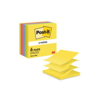 Produktbild för Notes POST-IT Z-block 76x76mm rainbow
