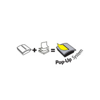 Produktbild för Notes POST-IT Z-block 76x76mm rainbow