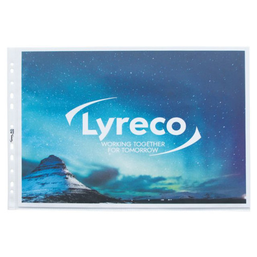 Lyreco Plastficka LYRECO A3L 0,08 klar 10/fp