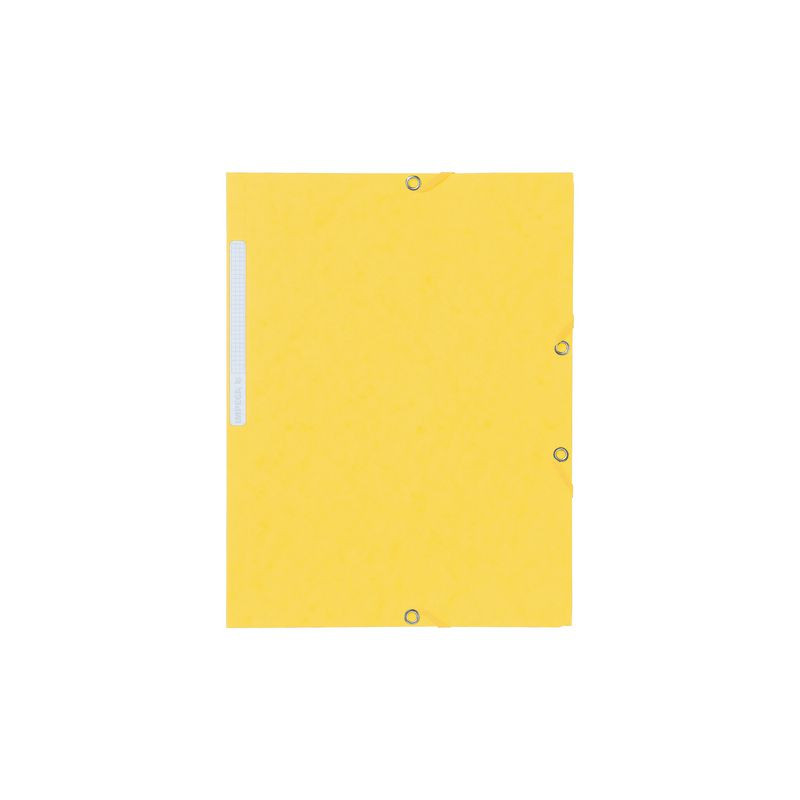Produktbild för Gummibandsmapp LYRECO kart A4 gul 10/fp