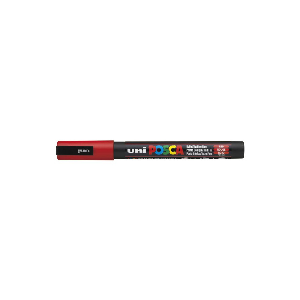 Produktbild för Märkpenna UNI Posca PC-3M röd