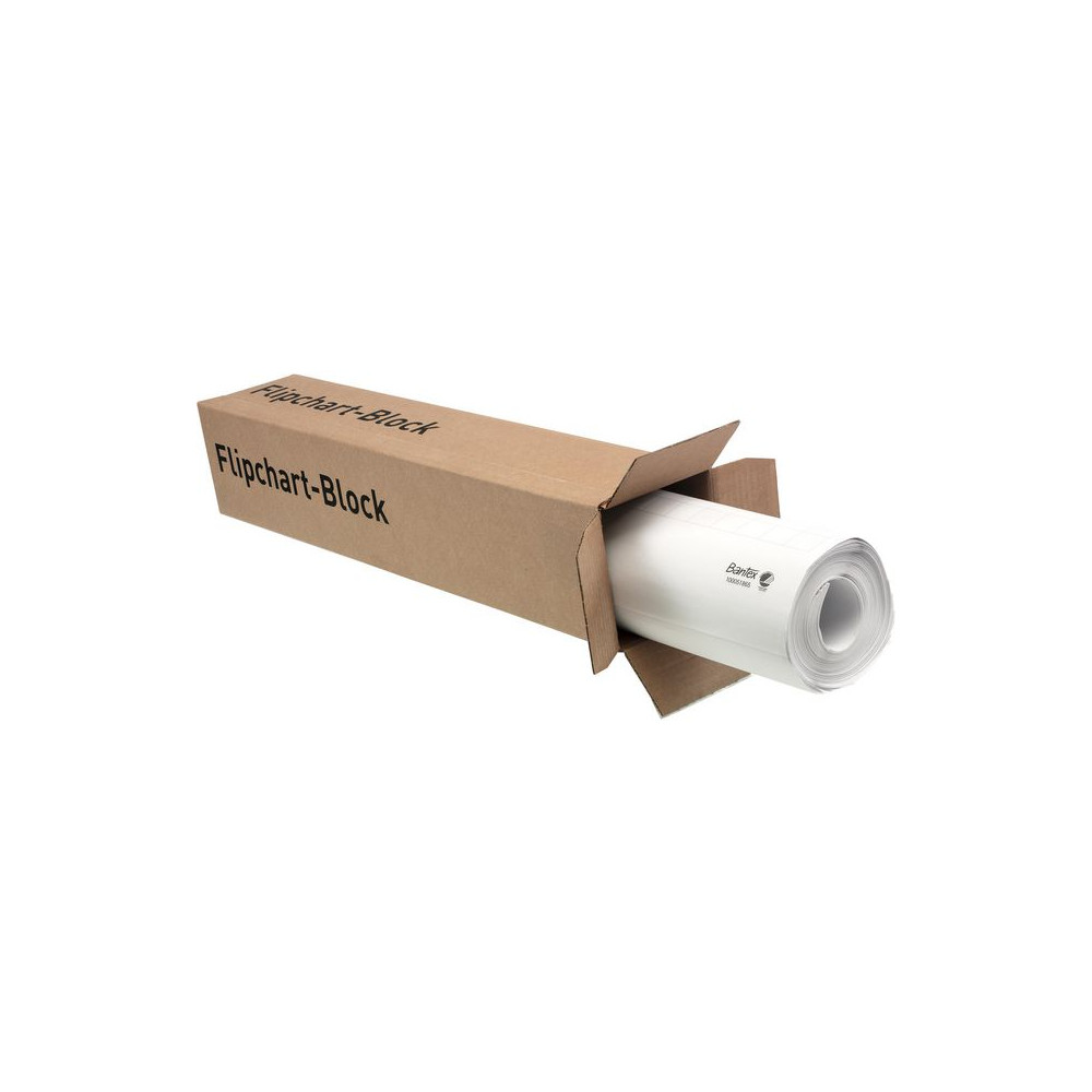 Produktbild för Blädderblock BANTEX 65x98cm rutat 5/fp