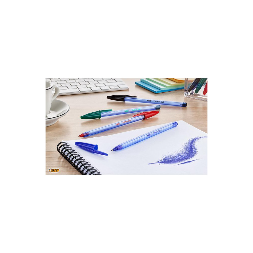 Produktbild för Kulpenna BIC Cristal Soft 1,2 blå