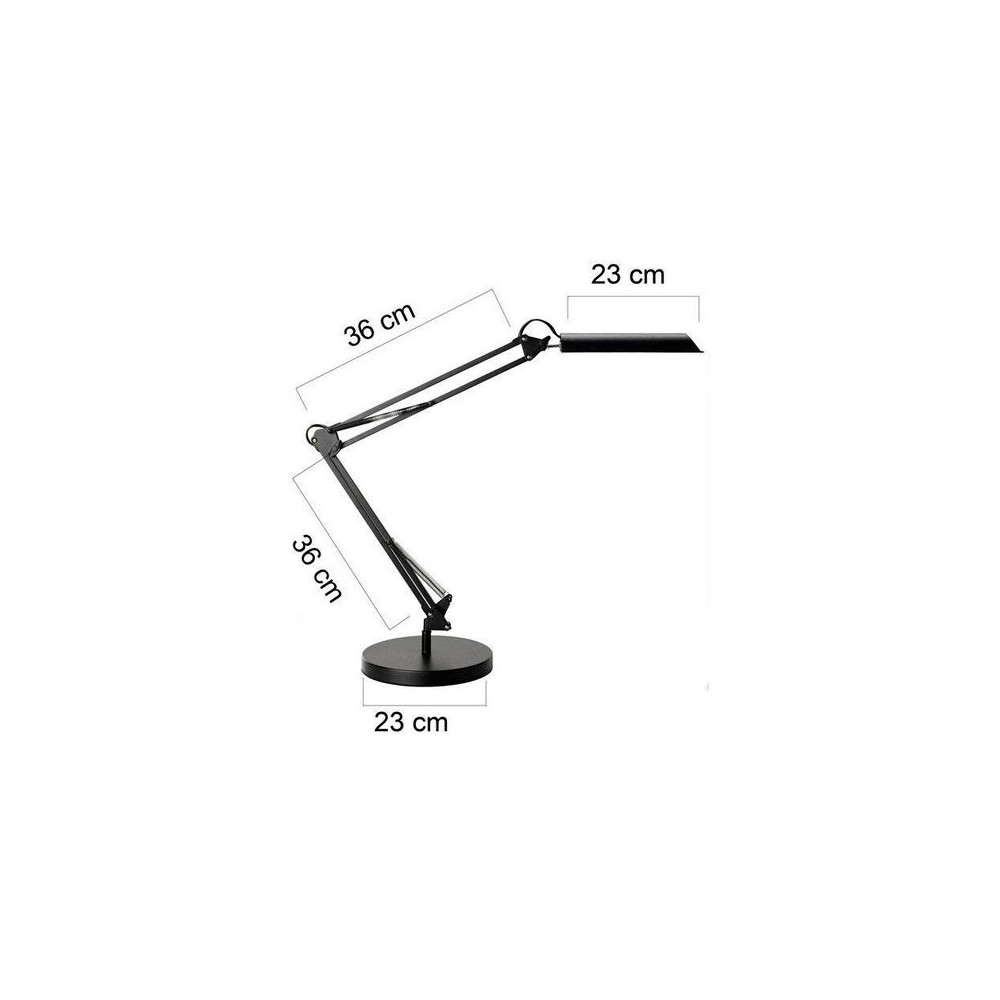 Produktbild för Lampa UNILUX Swingo LED svart