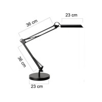 Produktbild för Lampa UNILUX Swingo LED svart