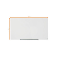 Produktbild för Glastavla NOBO 57' Widescreen vit