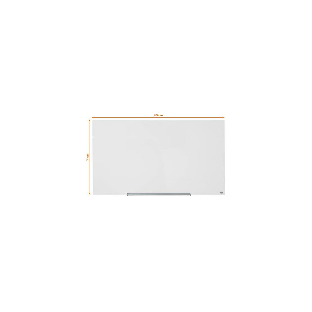 Produktbild för Glastavla NOBO 57' Widescreen vit