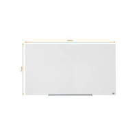 Produktbild för Glastavla NOBO 57' Widescreen vit