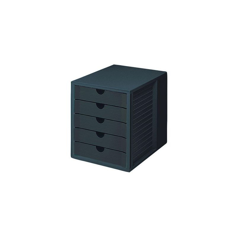Produktbild för Blankettbox HAN 5 lådor recy svart