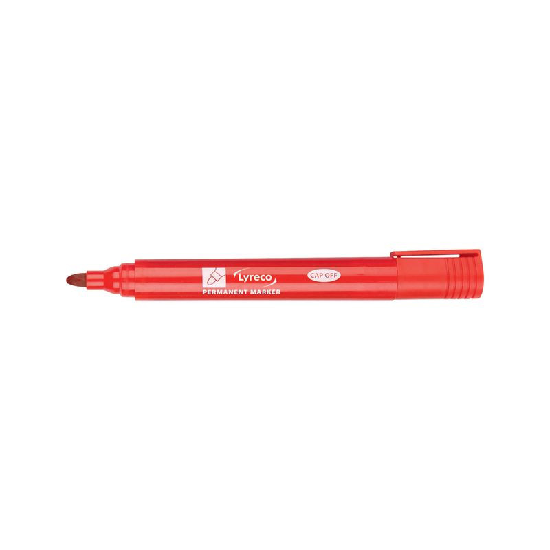 Produktbild för Märkpenna LYRECO 1,5mm rund röd