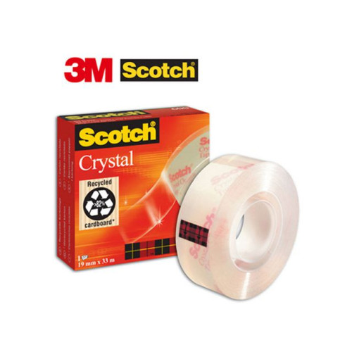 Scotch Kontorstejp SCOTCH Crystal 33mx 19mm