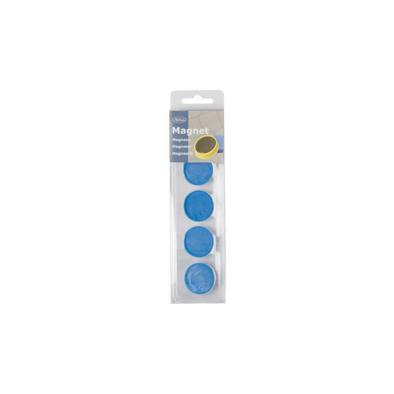 Produktbild för Magnetknappar ACTUAL 30 mm blå 5/fp