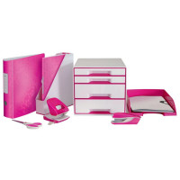 Produktbild för Brevkorg LEITZ WOW Plus cerise