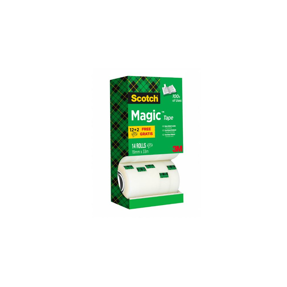 Produktbild för Dokumenttejp SCOTCH 810 19mmx33m 14/fp