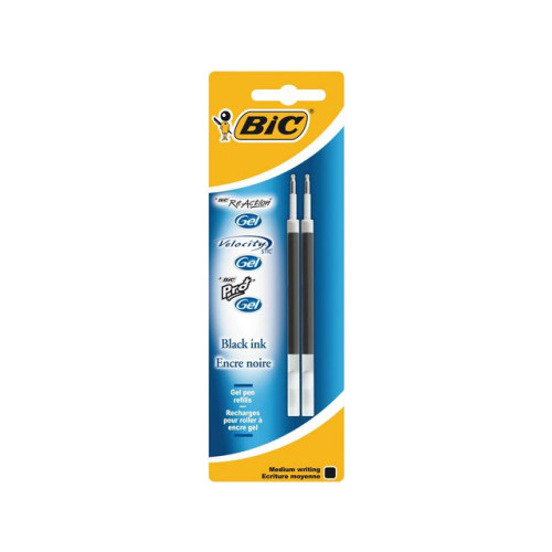 BIC Refill BIC ReAction gel svart 2/fp