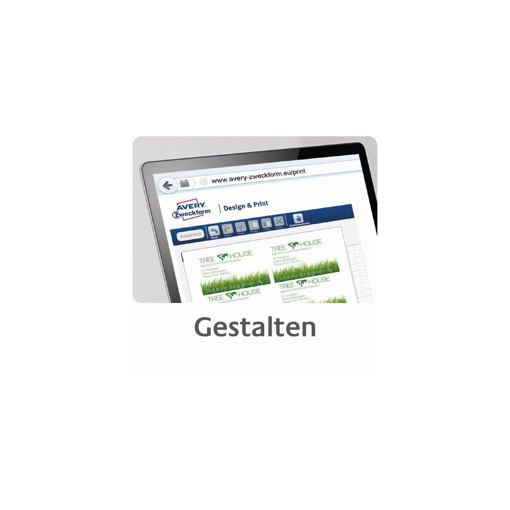 Produktbild för Visitkort AVERY laser 85x54 satin 250/fp