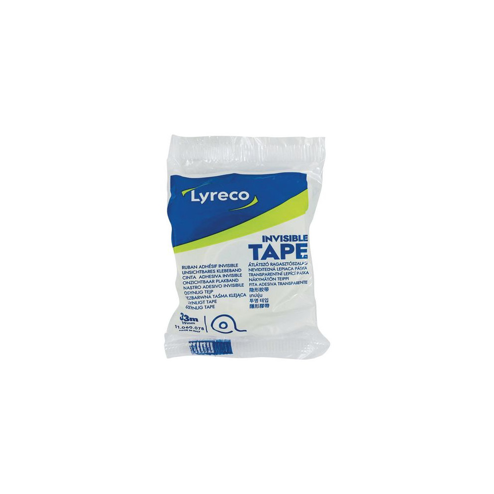 Produktbild för Dokumenttejp LYRECO 19mmx33m 8/fp