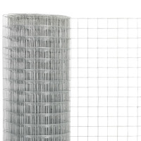 Produktbild för Hönsnät galvaniserat stål 10x0,5 m silver