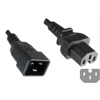 Miniatyr av produktbild för Microconnect PE152018 strömkablar Svart 1,8 m C20 coupler C15 coupler