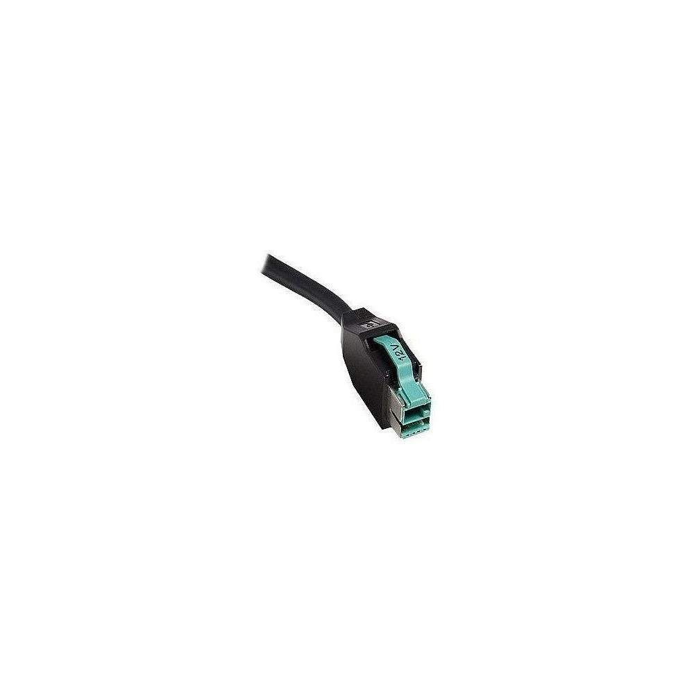 Produktbild för Cable, USB+PWR,TPUW, Straight, 2M, Black