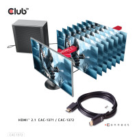 Miniatyr av produktbild för CLUB3D Ultra High Speed HDMI 4K120Hz, 8K60Hz Certified Cable 48Gbps M/M 2 m / 6.56 ft