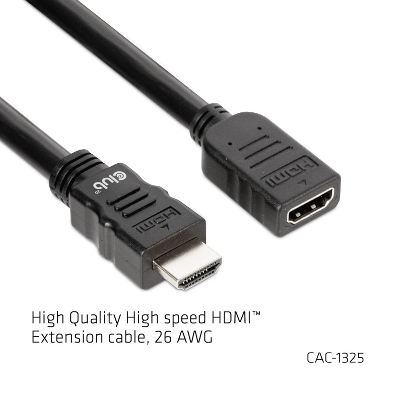 Produktbild för CLUB3D CAC-1325 HDMI-kabel 5 m HDMI Typ A (standard) Svart