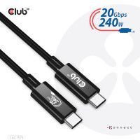 Produktbild för CLUB3D CAC-1575 USB-kablar 2 m USB4 Gen 2x2 USB C Svart