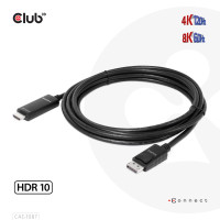 Miniatyr av produktbild för CLUB3D CAC-1087 videokabeladapter 3 m DisplayPort HDMI Svart