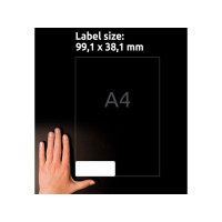 Produktbild för Etikett AVERY QP 99,1x38,1 1400/fp