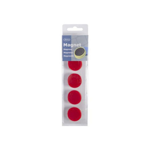 [Sweden Customer Branded Products] Magnetknappar ACTUAL 30 mm röd 5/fp