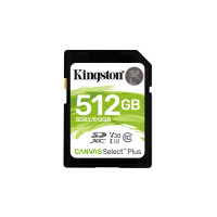 Miniatyr av produktbild för Kingston Technology Canvas Select Plus 512 GB SDXC UHS-I Klass 10