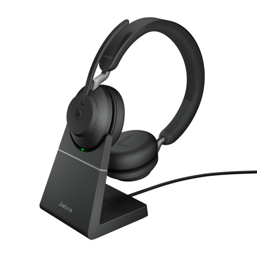 Jabra Jabra Evolve2 65, MS Stereo Headset Trådlös Huvudband Kontor/callcenter USB Type-A Bluetooth Svart