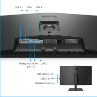 Produktbild för BenQ PD3205U platta pc-skärmar 80 cm (31.5") 3840 x 2160 pixlar 4K Ultra HD LCD Svart