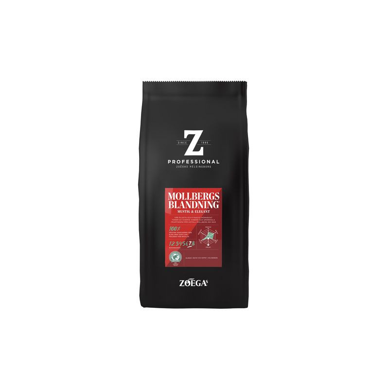 Produktbild för Kaffe ZOÉGAS Bönor Mollbergs 750g