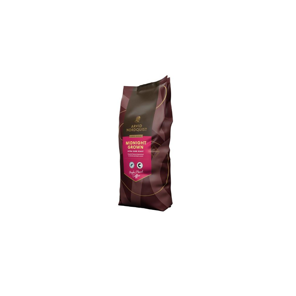 Produktbild för Kaffe ARVID.N MidnightGrown Bönor 1kg