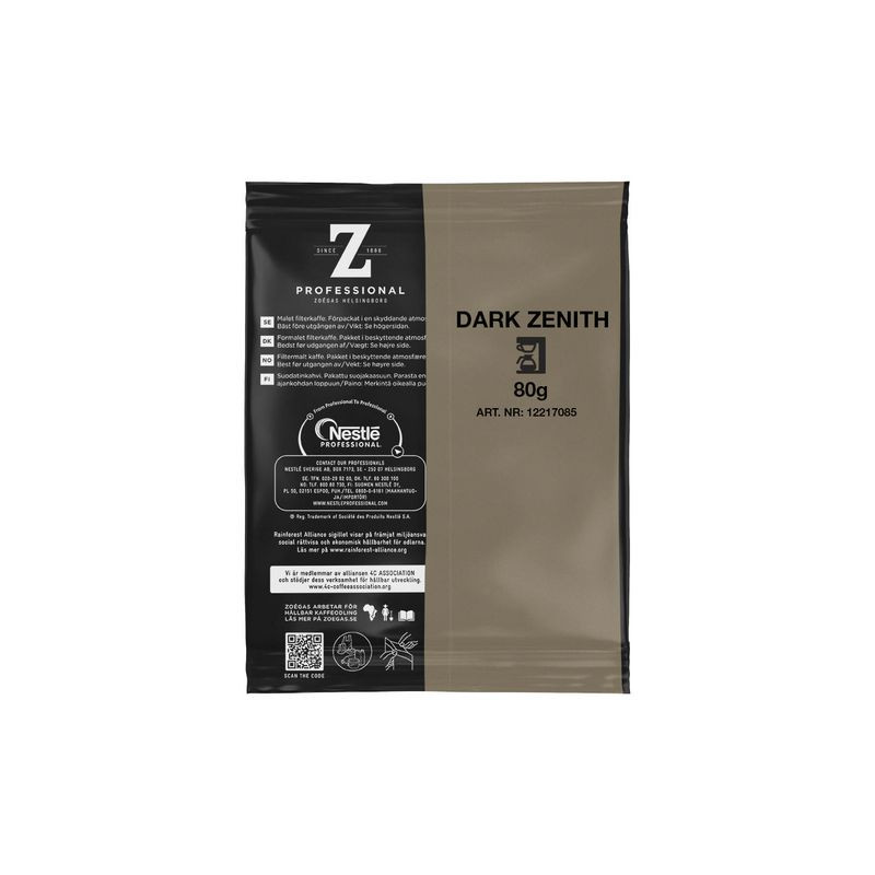 Produktbild för Kaffe ZOÉGAS Dark Zenith 60x80g