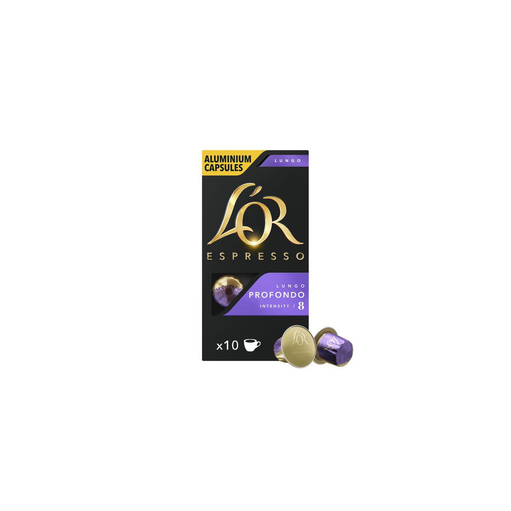 Produktbild för Kaffekapslar LOR LUNGO 8 PROFONDO 10/fp